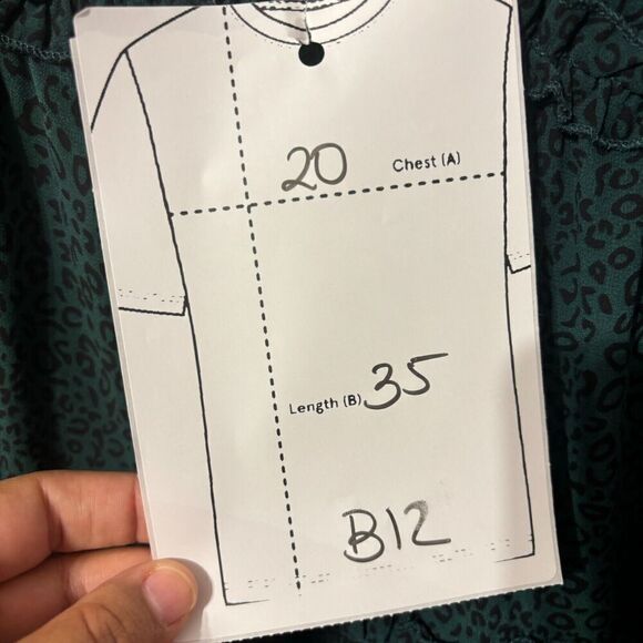 NWT Jodifl Womens Tiered Maxi Dress Green Medium Ruffle Smocked Long Sleeve - Picture 10 of 10